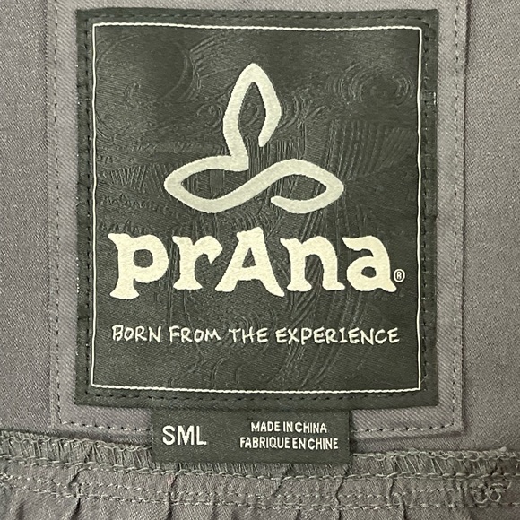 Prana Halle All Purpose Travel Jacket Grey Sz Small Zipper & Snap Pocket Cinche - Picture 9 of 12